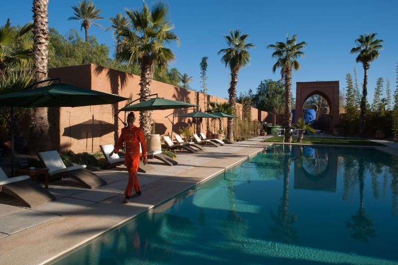 Tigmiza Boutique Hotel & Spa Ouled Jelal Exterior foto The swimming pool at the Ouarzazate hotel